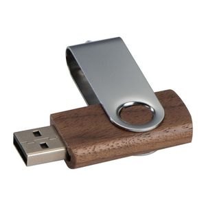 USB Stick Twist mit Holzkörper dunkel 8GB
