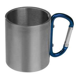 Tasse aus Metall mit Karabinerhaken, 200 ml