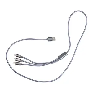 4in1 Extralanges Ladekabel, USB, Micro USB, C Type