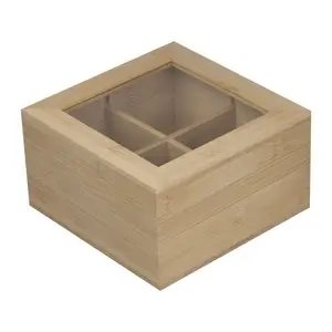 Teebox aus Bambus für 40 Teebeutel