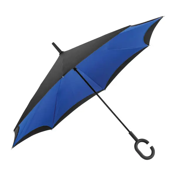 Umklappbarer Regenschirm aus 190T Pongee mit Griff